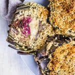breaded parmesan baked artichokes
