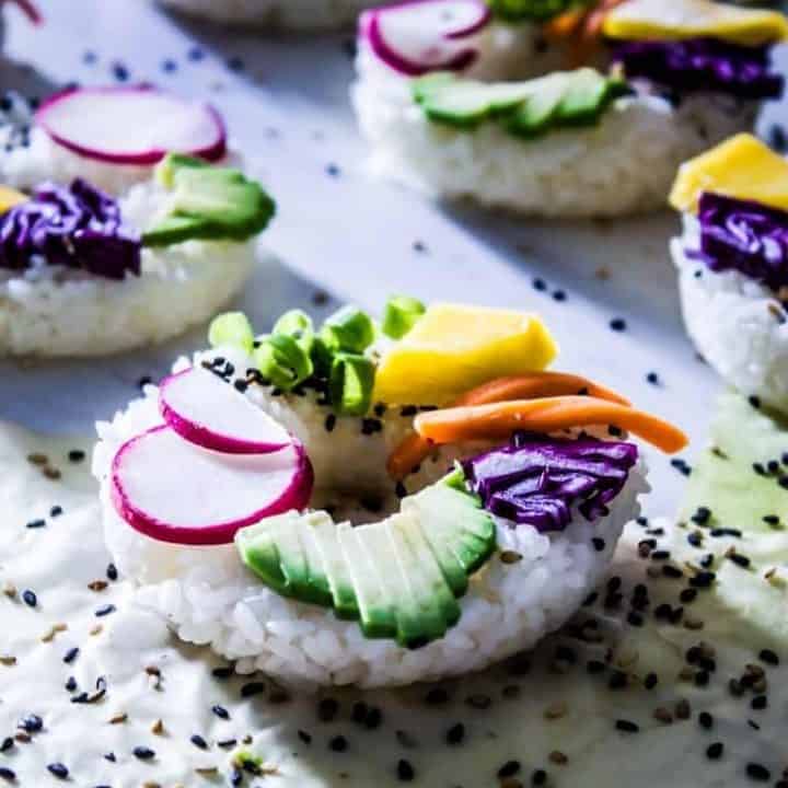 Rainbow Sushi Doughnuts