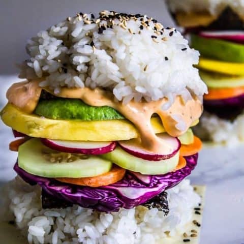 Rainbow Sushi Burgers