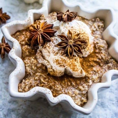 3-Ingredient (no)Eggnog Overnight Oats