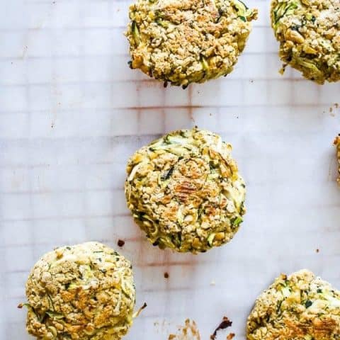 Baked Falafel with Zucchini + Mint