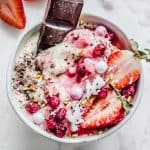 strawberry vanilla nice cream sundaes