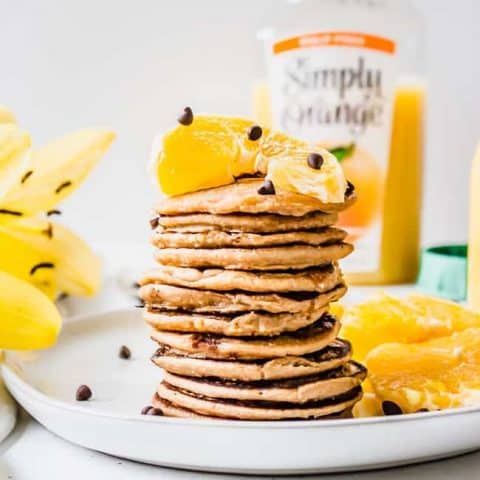 Chocolate Orange Silver Dollar Pancakes