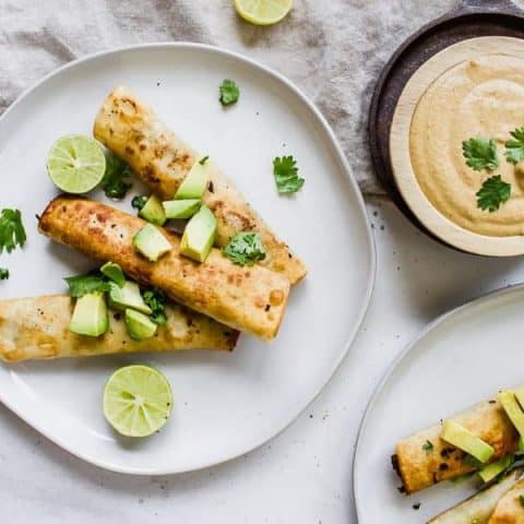 Spinach + Mushroom Taquitos