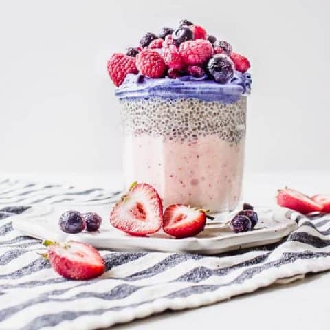Triple Berry Chia Pudding Parfait