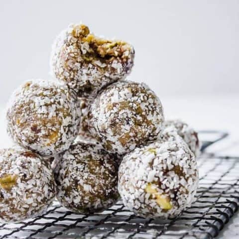 Lemon Pistachio Date Bites