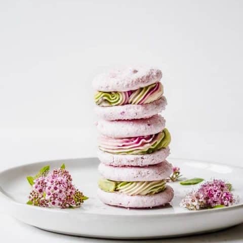 Pretty Pink Macarons (Gluten-free + Vegan)
