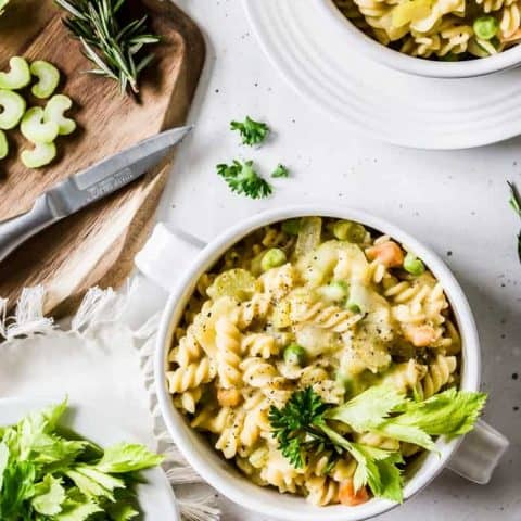 (No) Chicken Noodle Stew (Gluten-Free, Vegan)