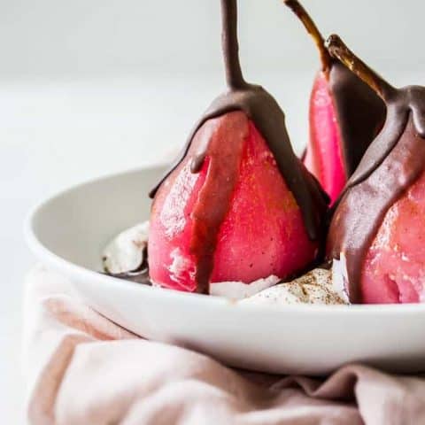 Pitaya Poached Pears