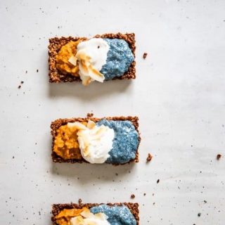 Pumpkin and Chia Pudding Granola Tarts