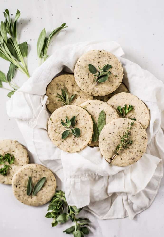 Savory Shortbread Herb Biscuits Healthy Little Vittles