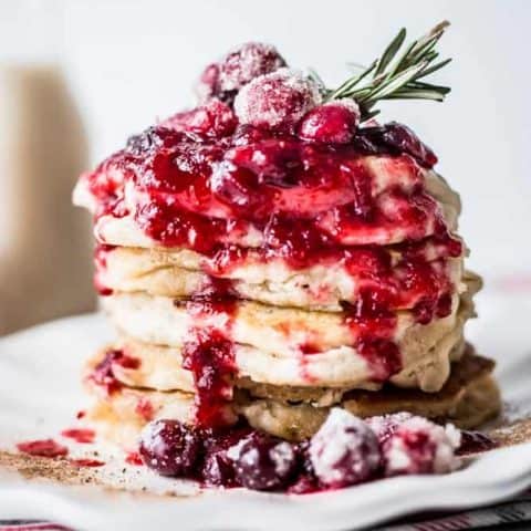 Holiday Nog Protein Pancakes