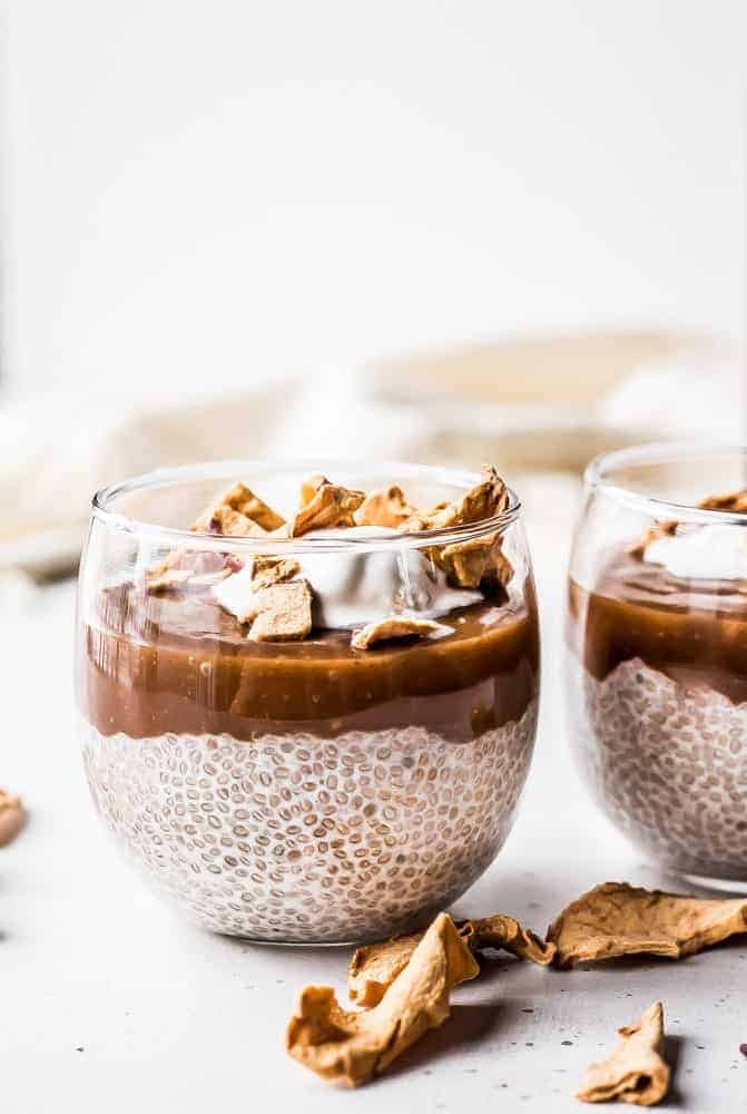 caramel apple chia pudding