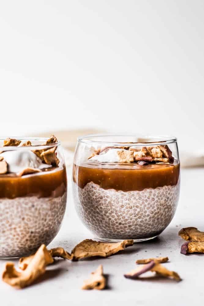 caramel apple chia pudding