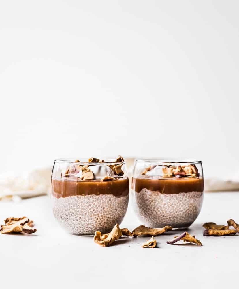 caramel apple chia pudding