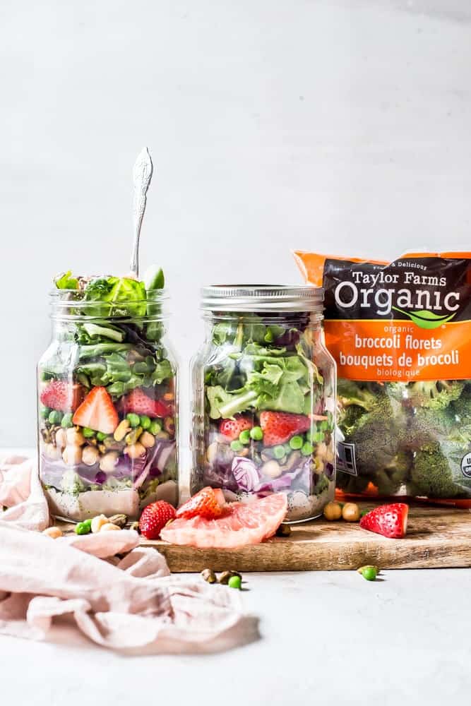 Spring Detox Salad Mason Jars