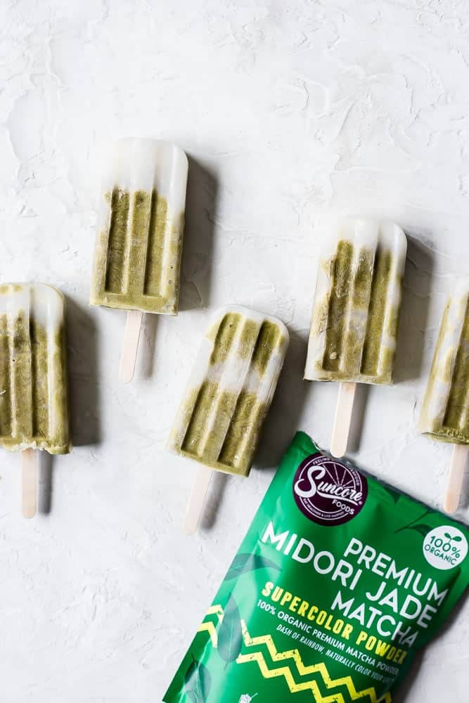 Avocado Banana Matcha Creamsicles