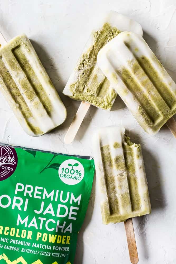 Avocado Banana Matcha Creamsicles
