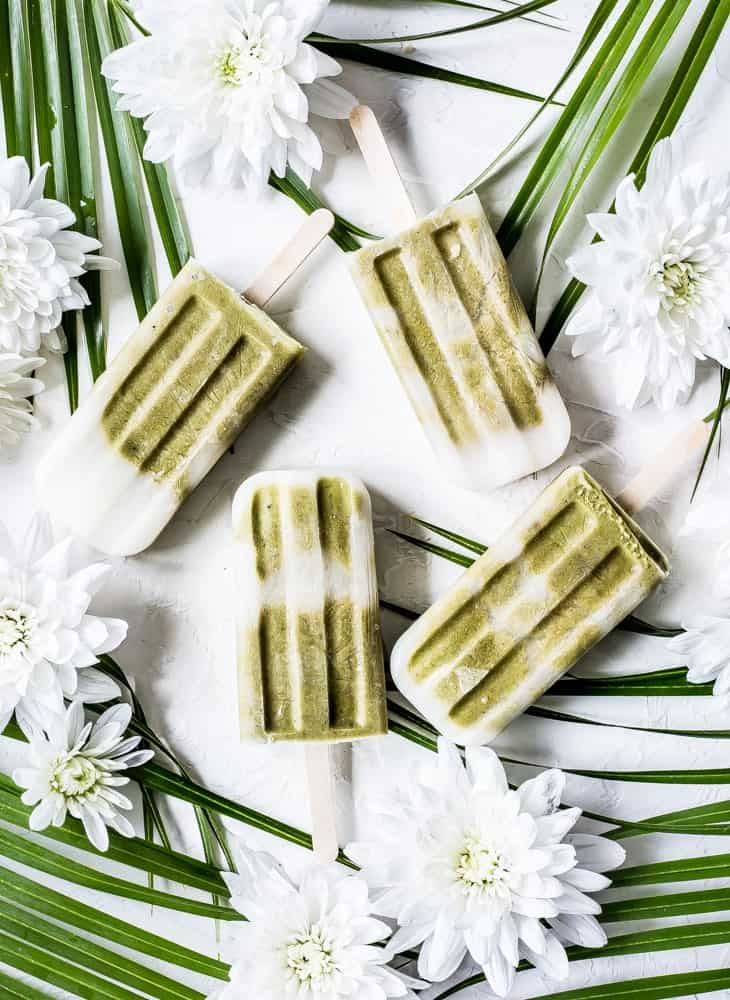 Avocado Banana Matcha Creamsicles