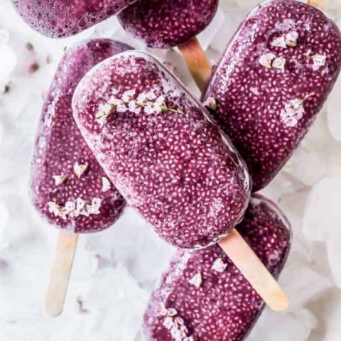 Pineapple Coconut Açaí Chia Ice Pops