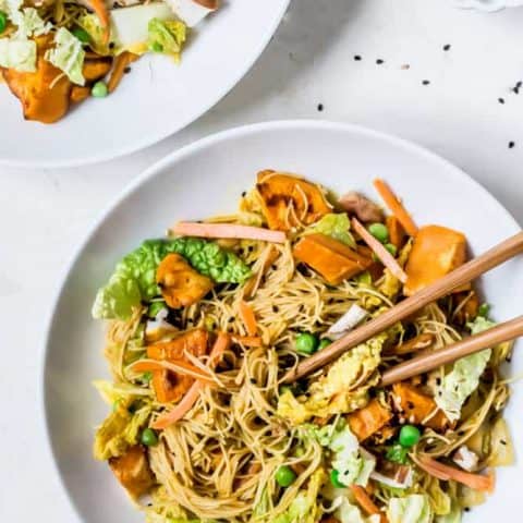 Red Curry Vegetable Mei Fun