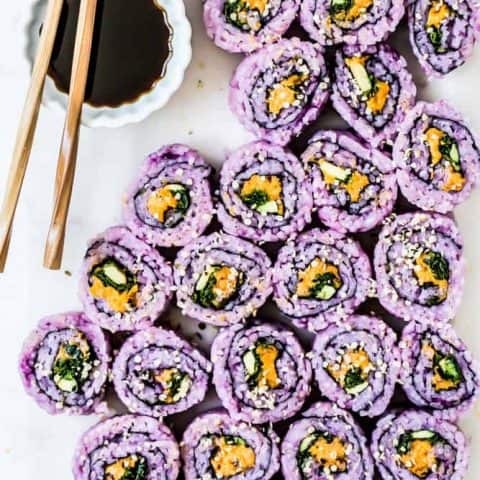 Spicy Sweet Potato Sushi