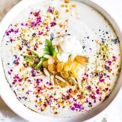 Creamy Cauliflower Rainbow Soup