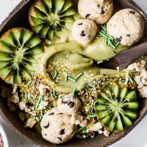 Matcha Kiwi Nice Cream Bowls