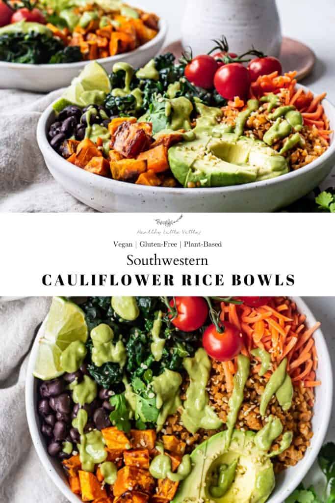 Southwestern Cauliflower Rice Bowls