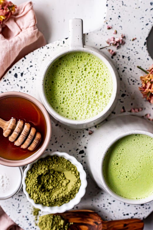 vegan matcha latte recipes