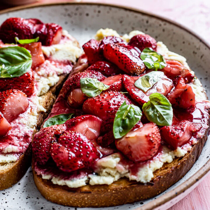 Roasted Strawberry Ricotta Toast-image